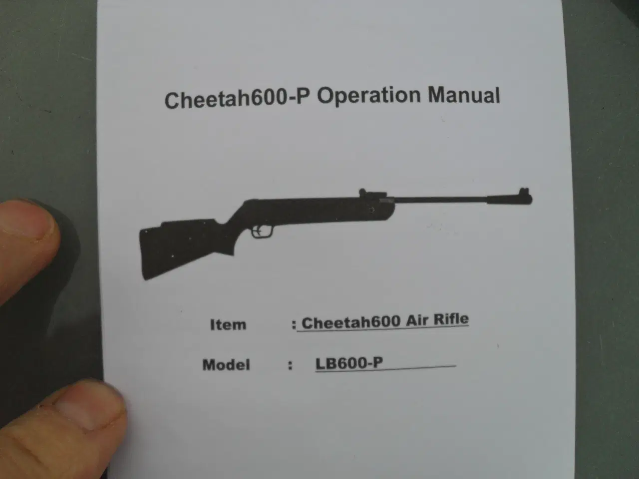 Billede 5 - luftgevær cheetah600 nyt kunststof