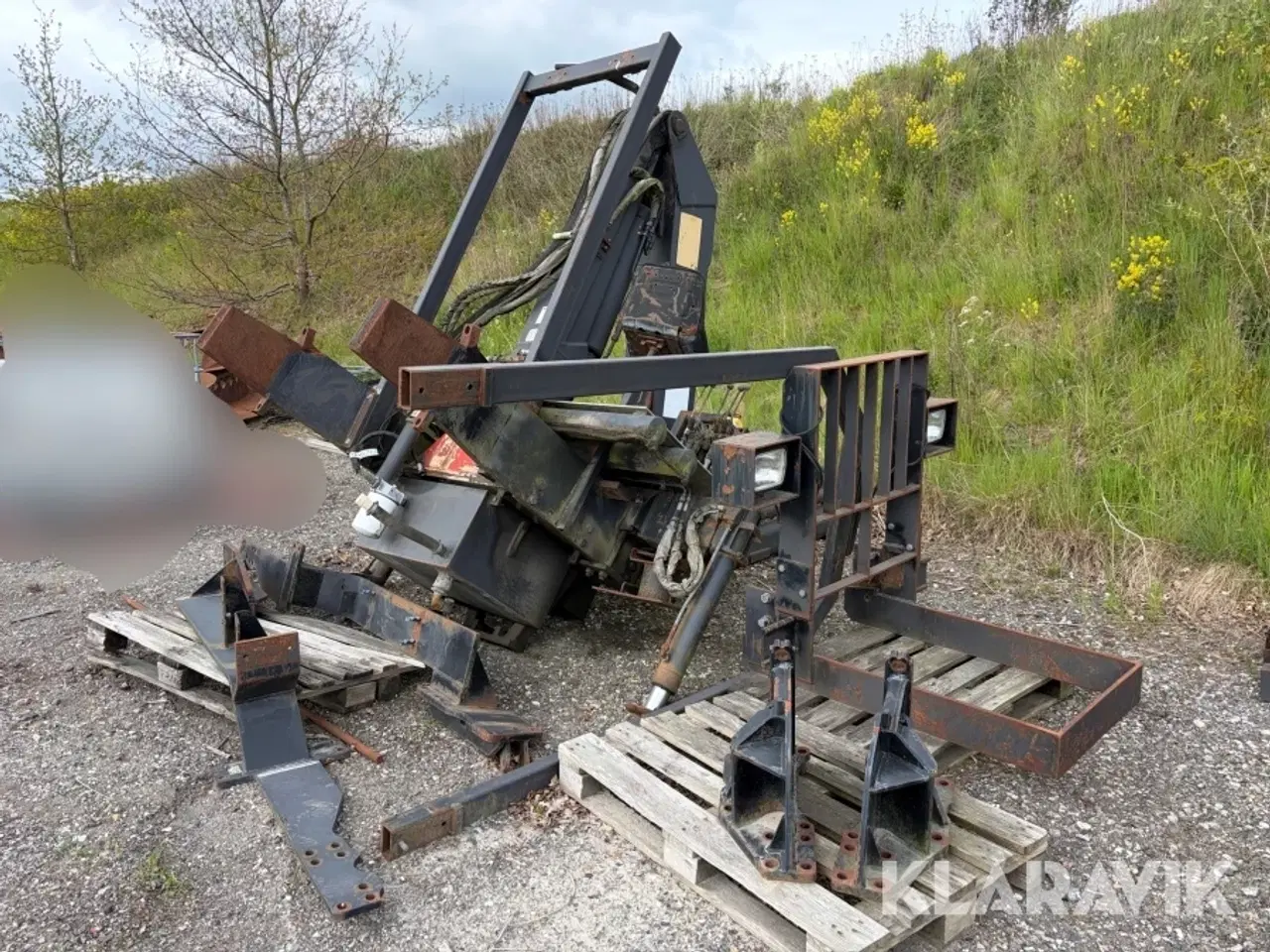 Billede 1 - Kran HMF / jake - 3200kg - med beslag til Valtra 8450