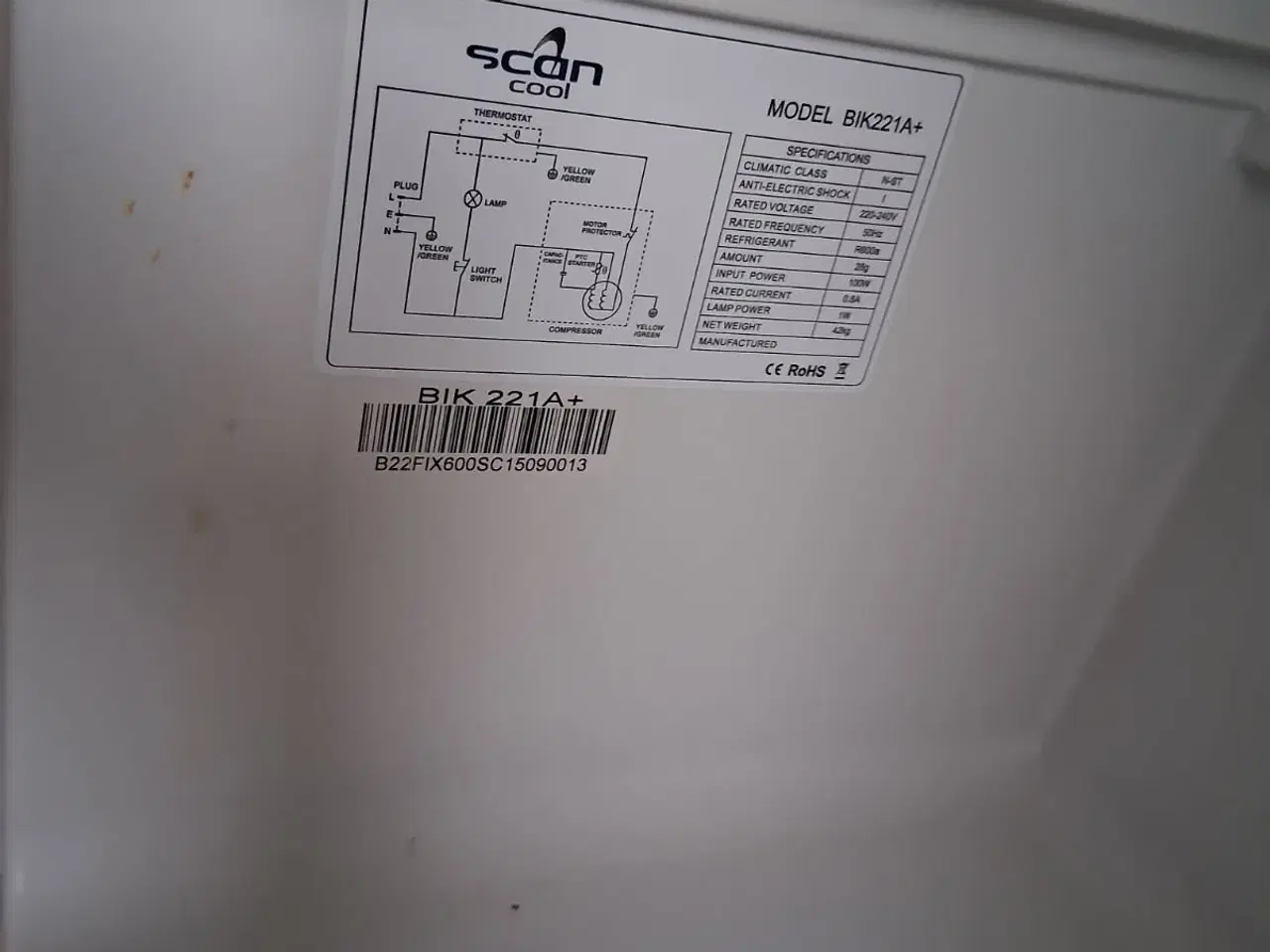 Billede 3 - Indbygnings køleskab inkl. låge.