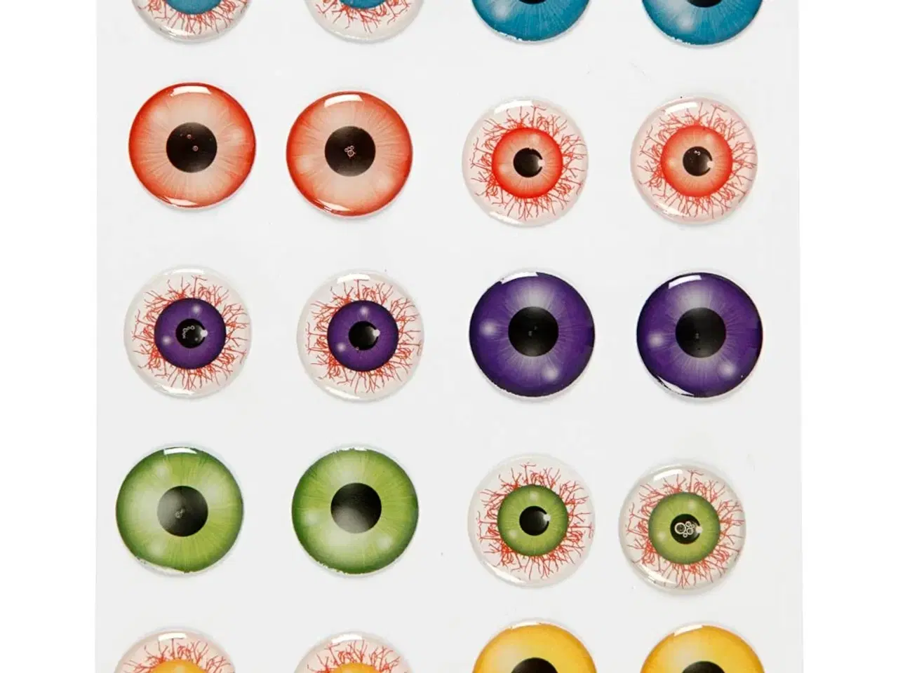 Billede 1 - 3D Øjne, diam. 20 mm, 1 ark