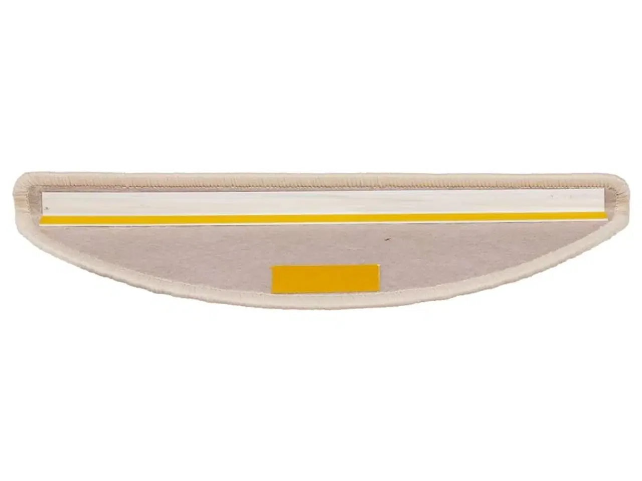 Billede 5 - Trappemåtter 15 stk. 56x17x3 cm lys beige halvrunde