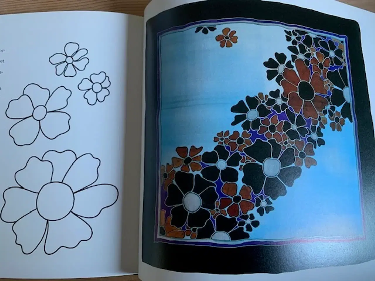 Billede 3 - Blomster i silkemaling, Vibeke Born