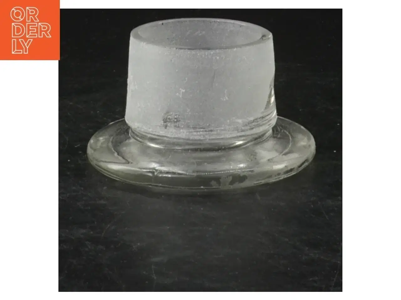 Billede 1 - Glasflaske med stjerner og låg (str. 21 cm)