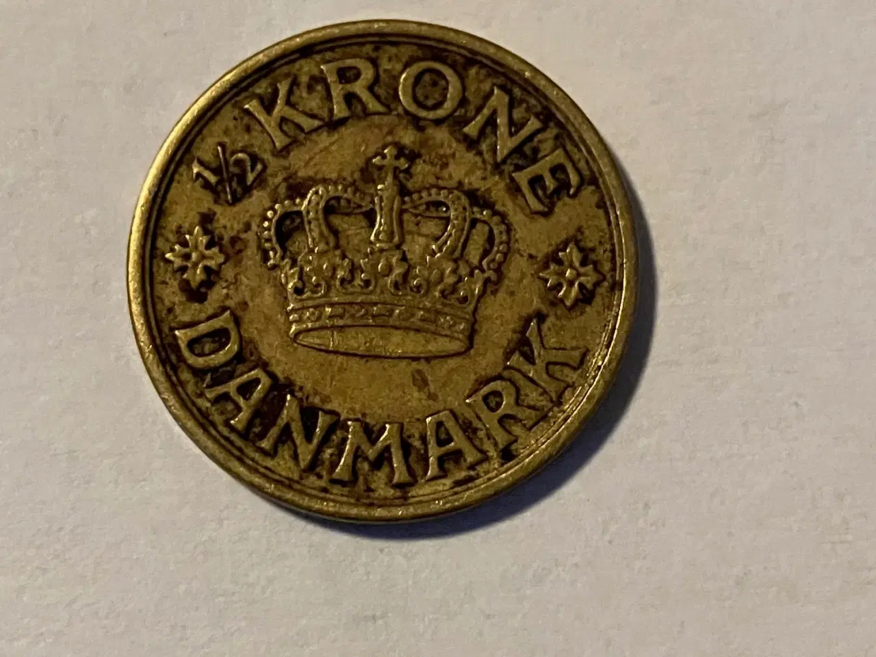 Billede 2 - 1/2 Krone 1940 - Dårlig stand