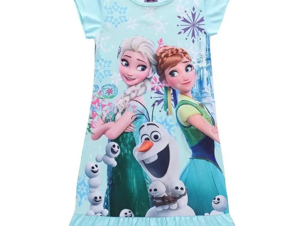 Billede 5 - Frost kjole str. 128 med Elsa og Anna