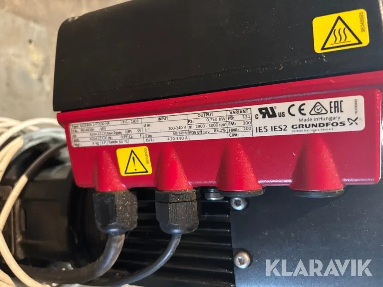 Billede 11 - Vandpumpe Grundfos MGE80A til drikkevand