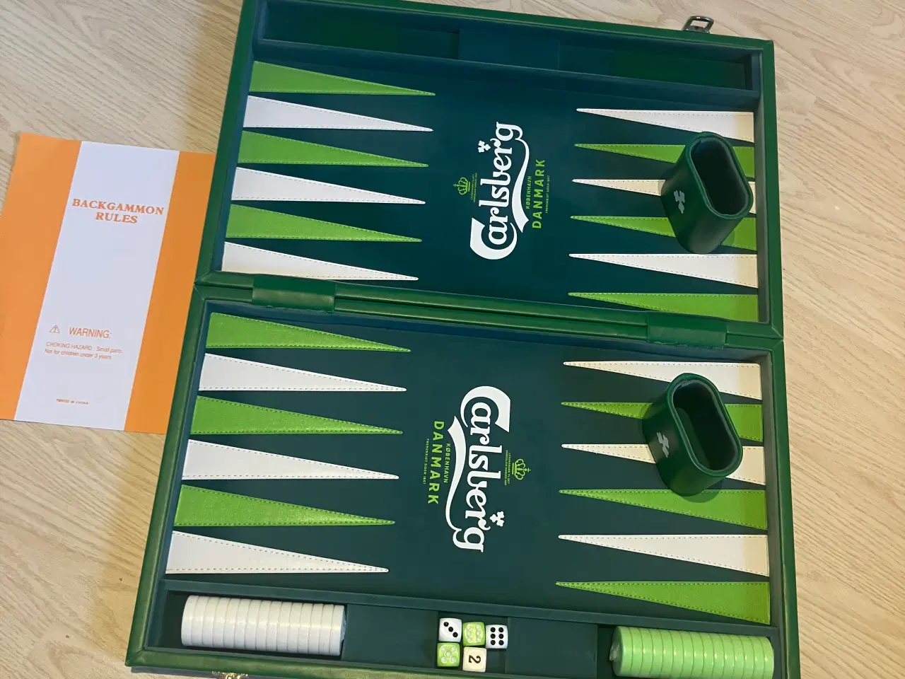 Billede 1 - Backgammon i Carlsberg kuffert 