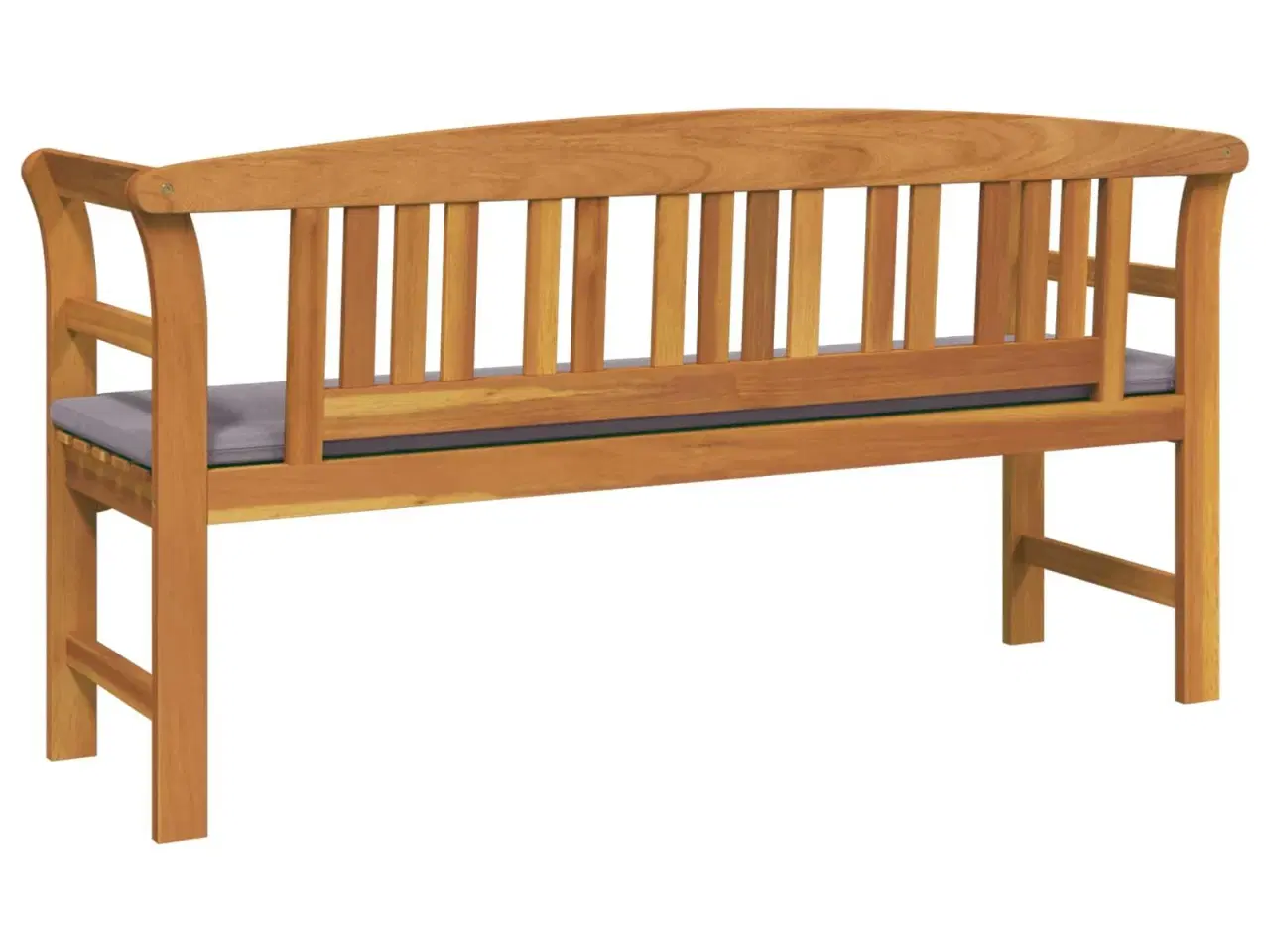 Billede 6 - Bænk Naturlig Olie Finish 157 x 46 x 82,5 cm Massivt Akacietræ