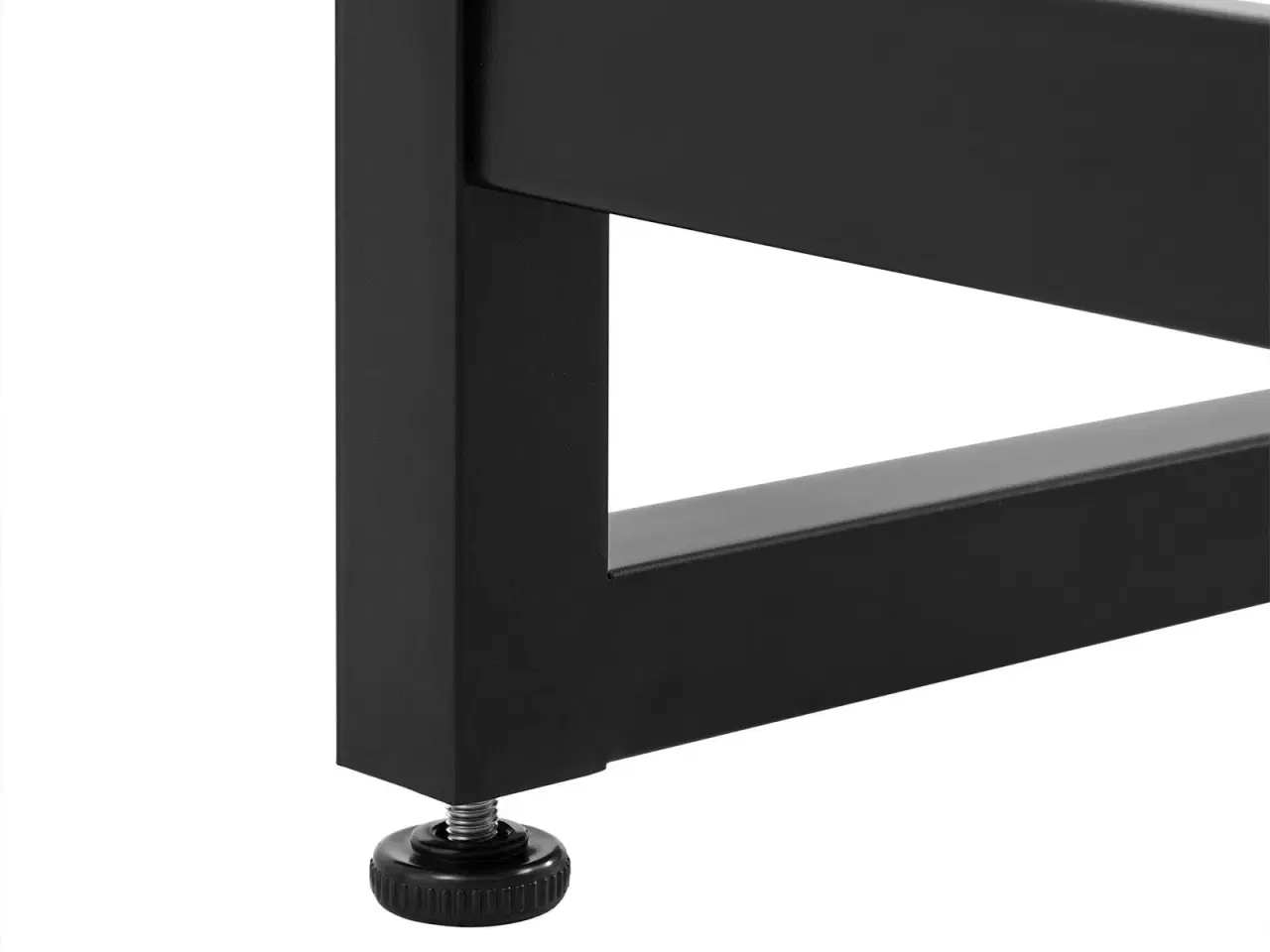 Billede 6 - Skrivebord i L‑form med monitorhylde, greige/sort