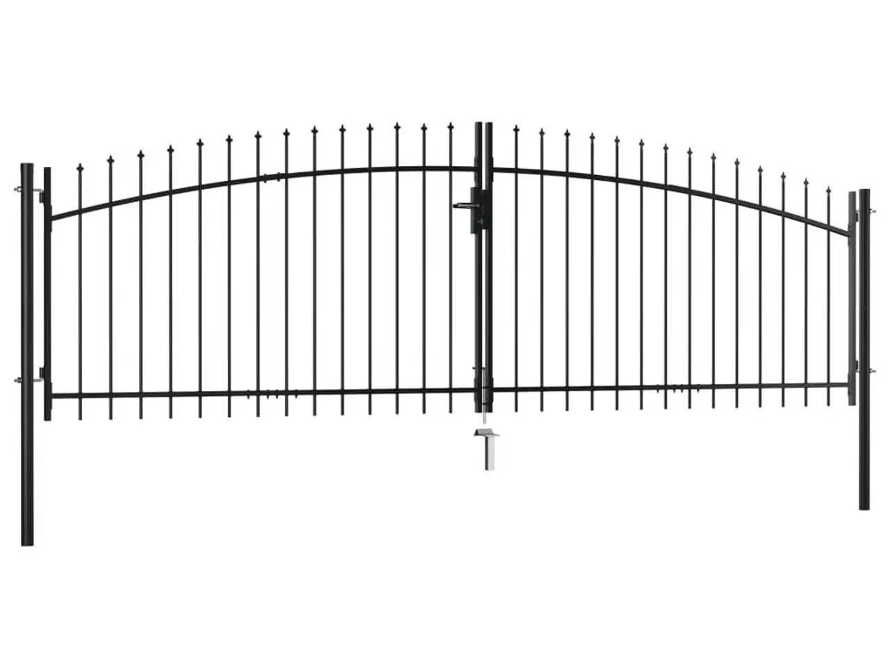 Billede 2 - Dobbelt hegnslåge med spydtop 400 x 200 cm