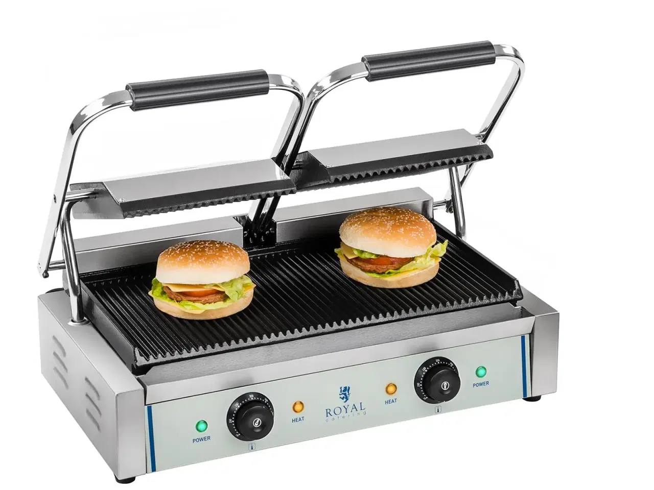 Billede 3 - Kontaktgrill - 2 x 1.800 watt - rillet - 2.0