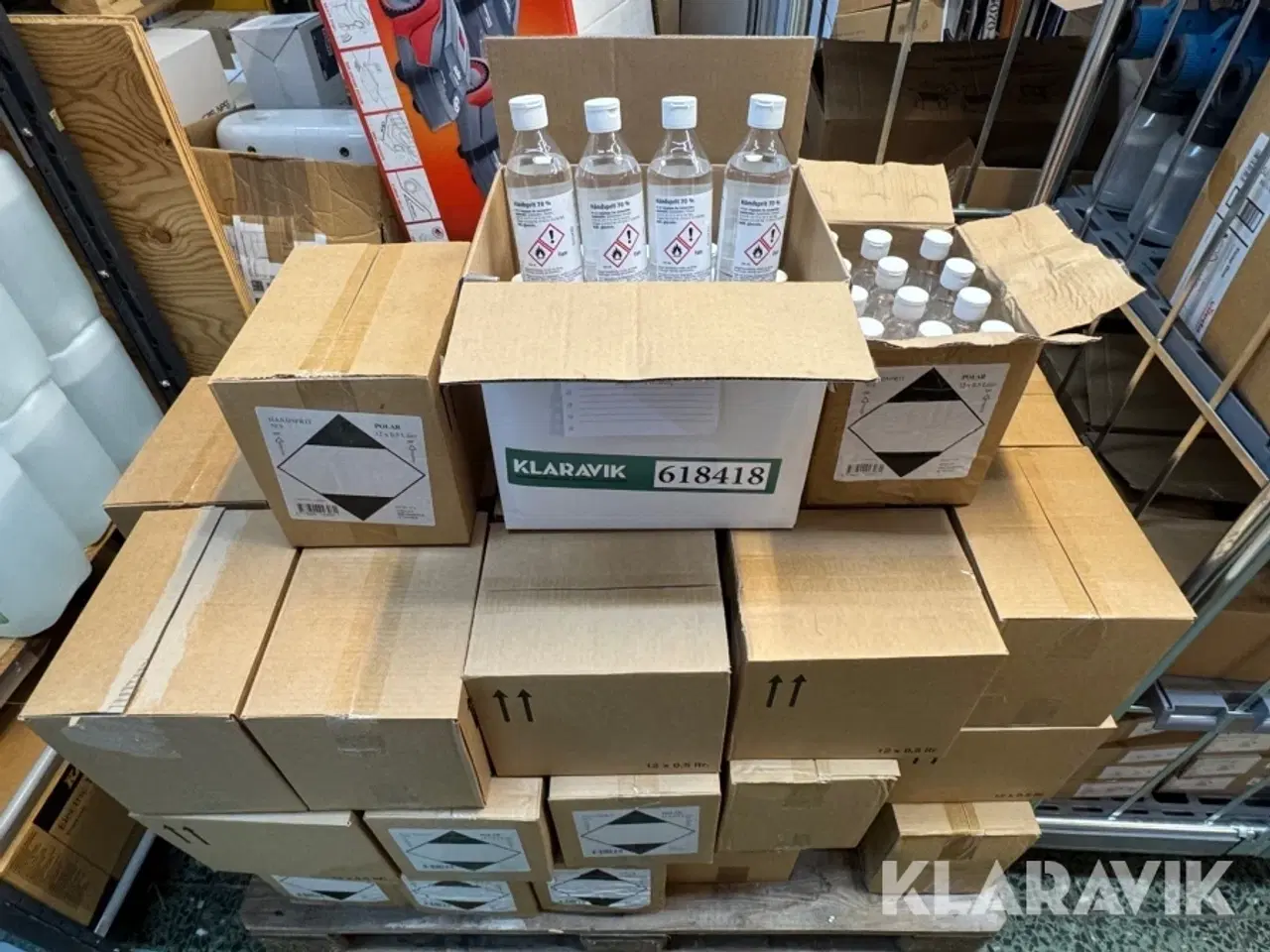 Billede 1 - Lot med Håndsprit Polar - Overskredet holdbarhedsdato
