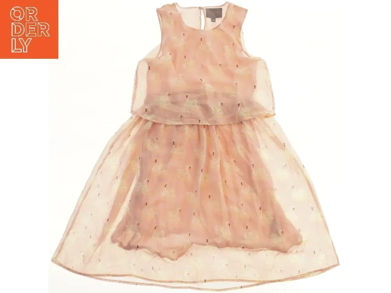 Billede 1 - Ærmeløs kjole med svanemønster fra Creamie (str. 140)