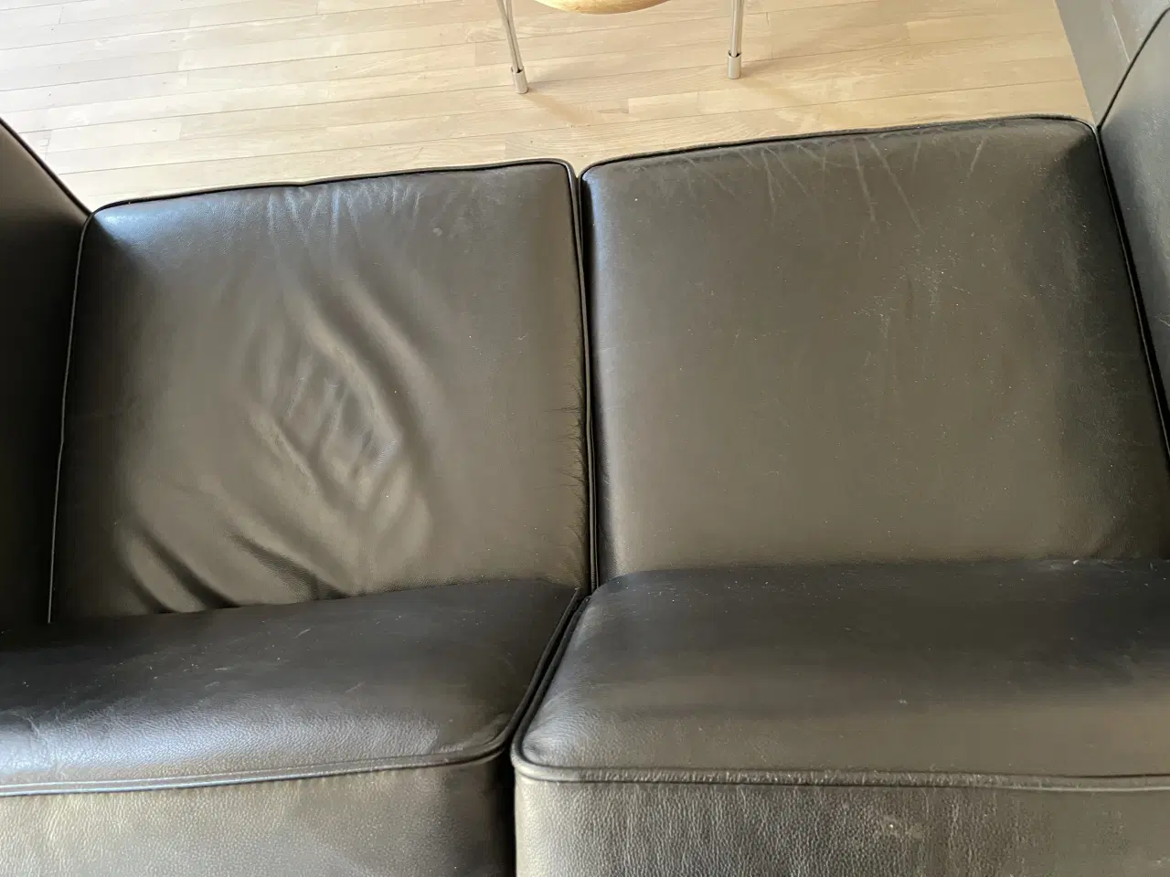 Billede 6 - Sort læder sofa sæt 2og 3 prs.