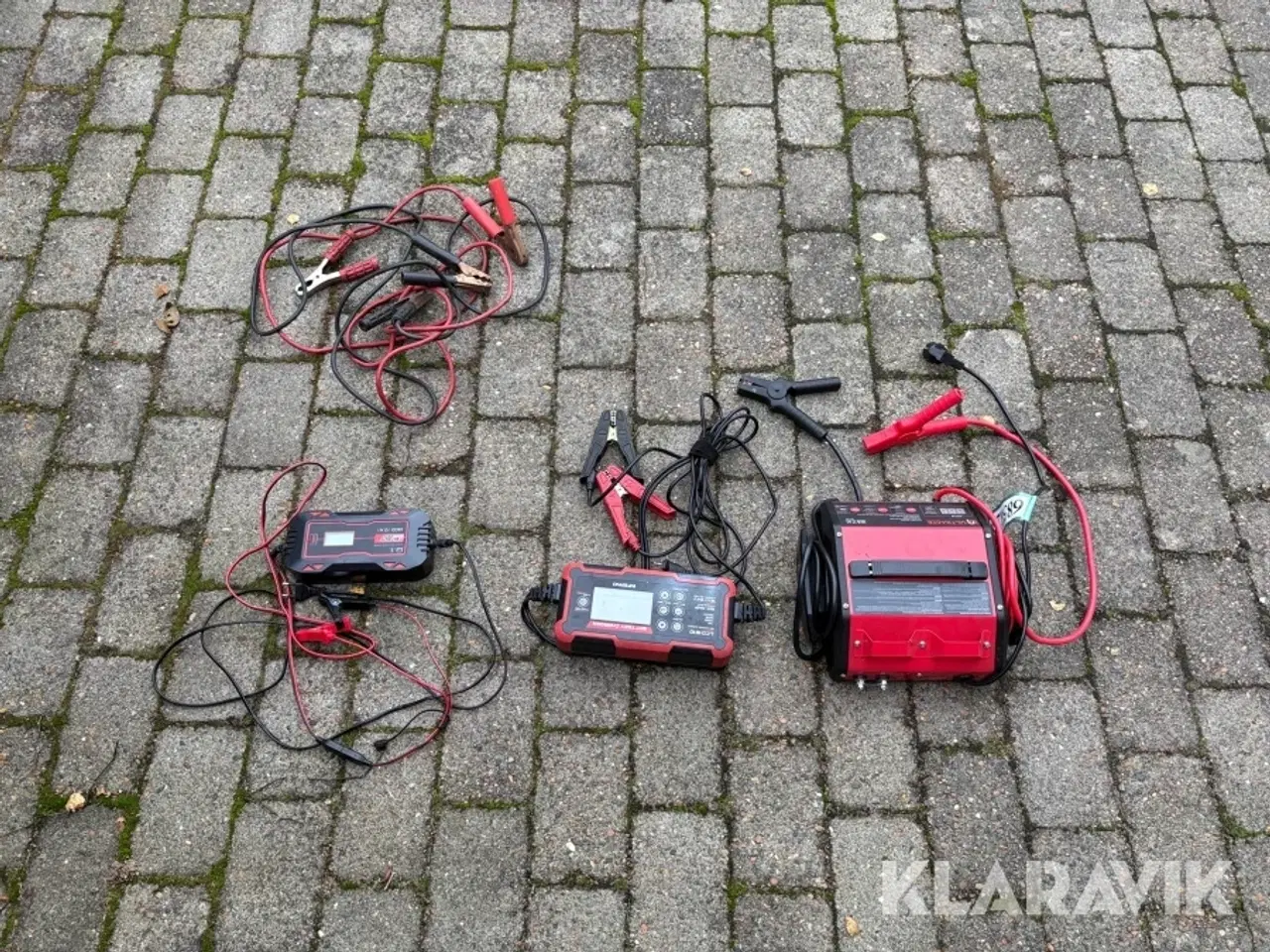 Billede 6 - Bilbatteriopladere 3 styk + startkabler