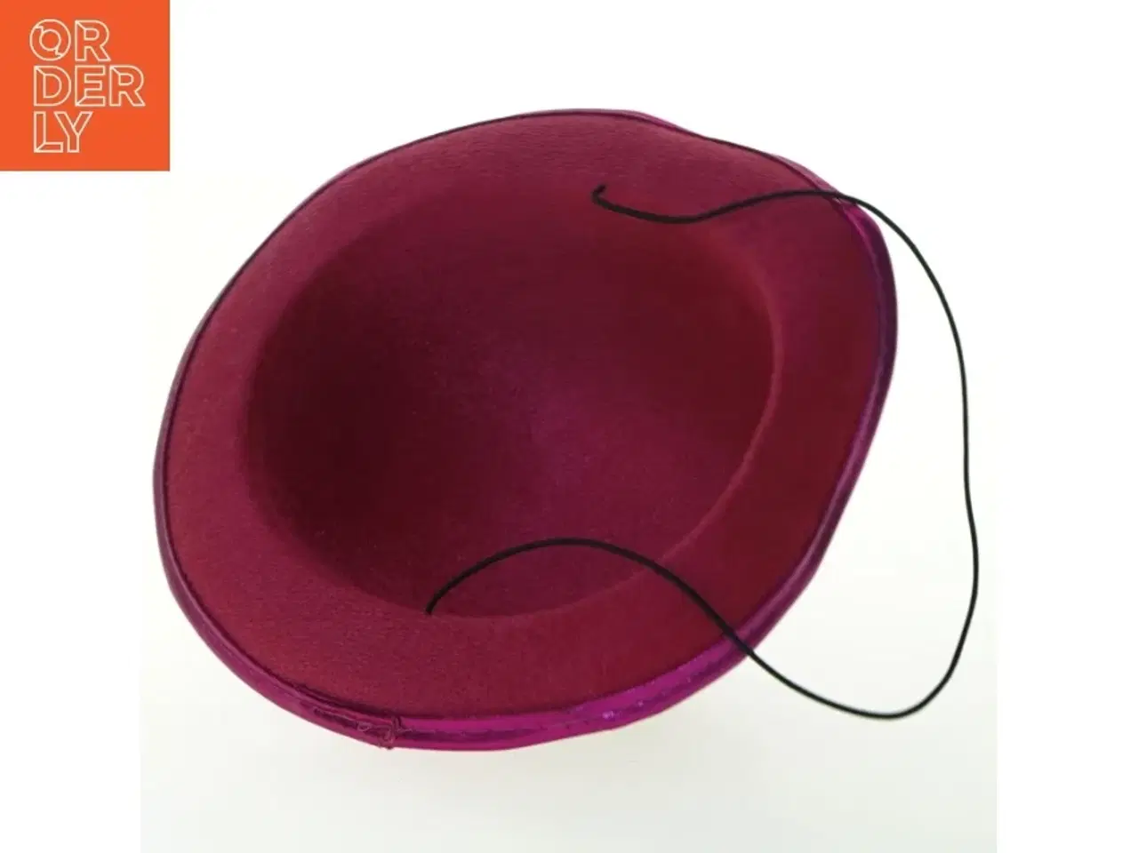 Billede 3 - Rosa glitrende hat (str. Ø. 20 cm)