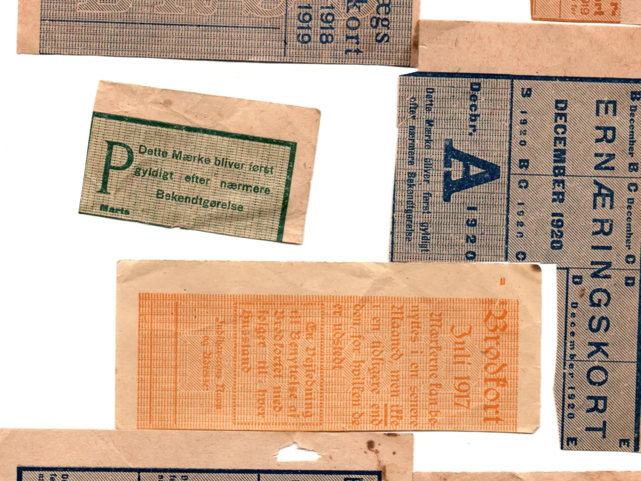 Billede 2 - Rationeringsmærker 1-2 verdenskrig