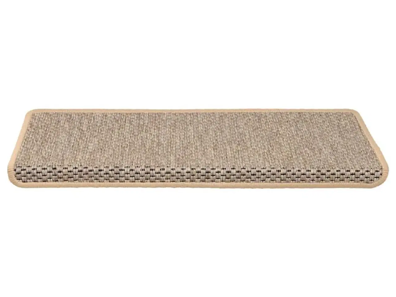 Billede 4 - Selvklæbende trappemåtter 15stk. 65x21x4cm sisal-look lys beige