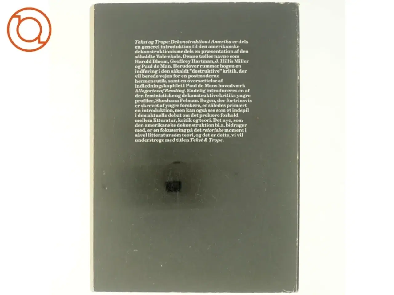 Billede 3 - Tekst og trope, dekonstruktion i Amerika fra modtryk