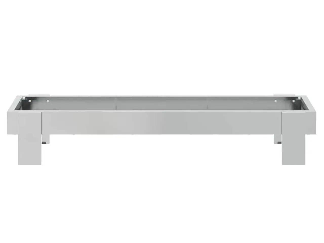 Billede 5 - Kyllingefodertrug Sølv 80 x 28 x 13.5 cm Galvaniseret stål