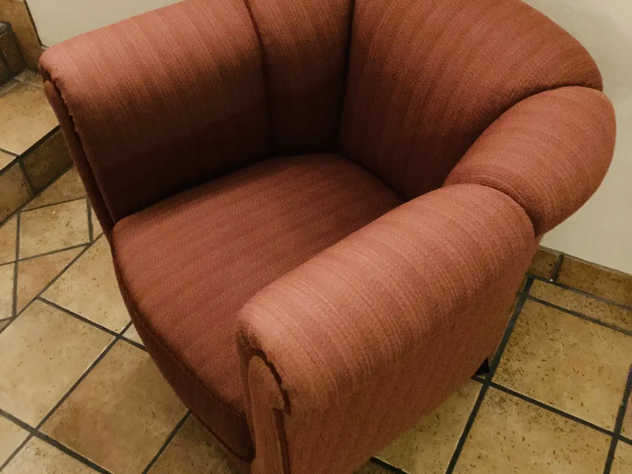 Billede 4 - RESERVERET Velholdt vintage / lænestol. Dansk sned