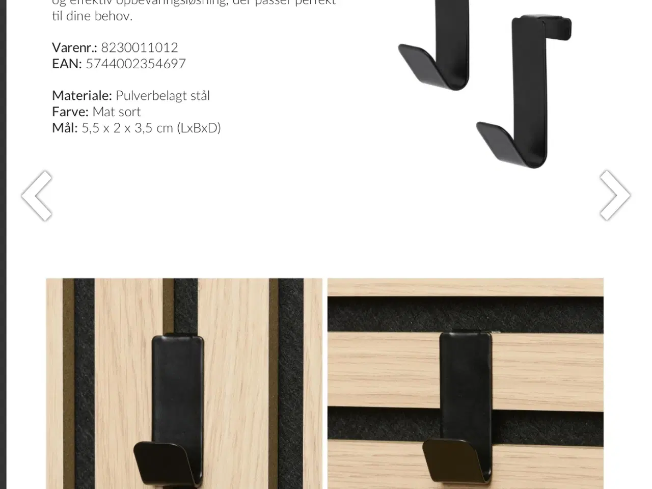 Billede 2 - Kroge til Akustikpaneler By Venø