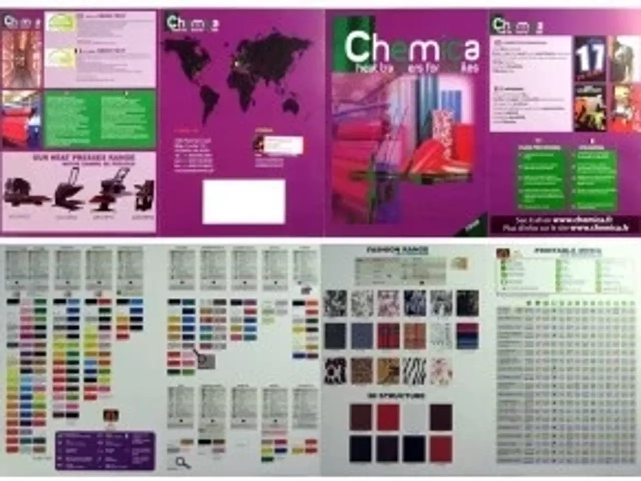 Billede 1 - Chemica tekstil folie farvekort