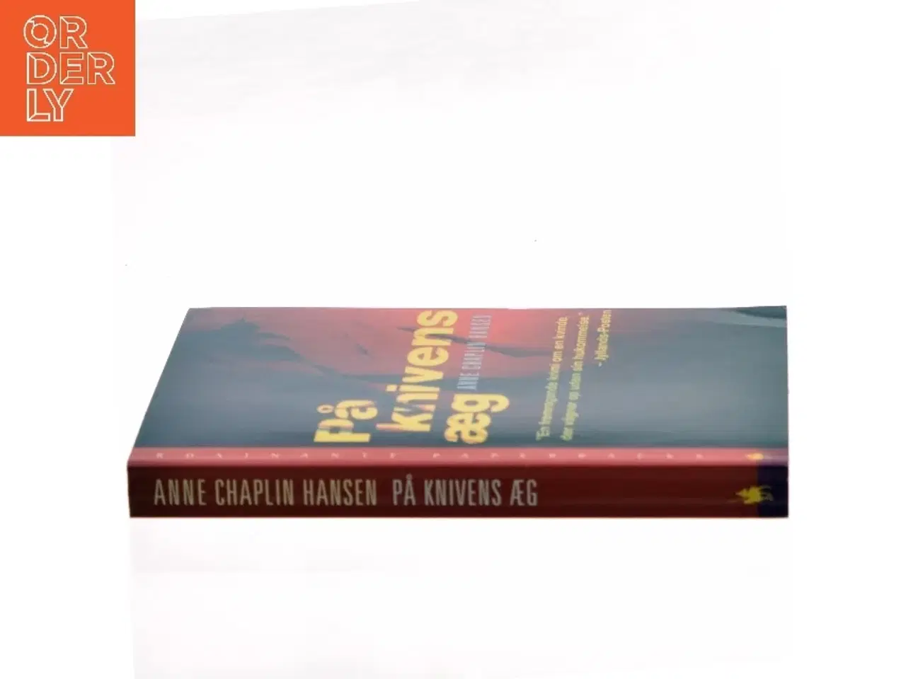 Billede 2 - På knivens æg : roman af Anne Chaplin Hansen (Bog)