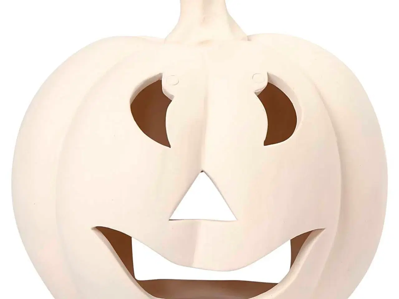 Billede 1 - Elegant Fyrfadsstage i Hvid Terrakotta - 2 stk.