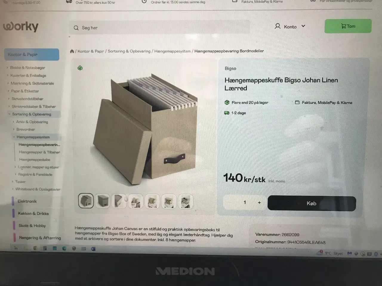 Billede 1 - dokomentbox Bigso   2 stk