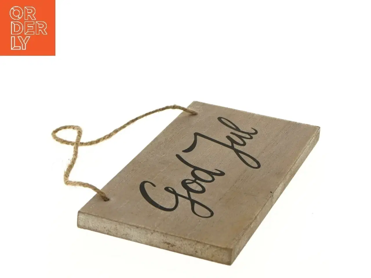 Billede 1 - Træskilt med &#39;God Jul&#39; fra Form Living (str. 20x10 cm)