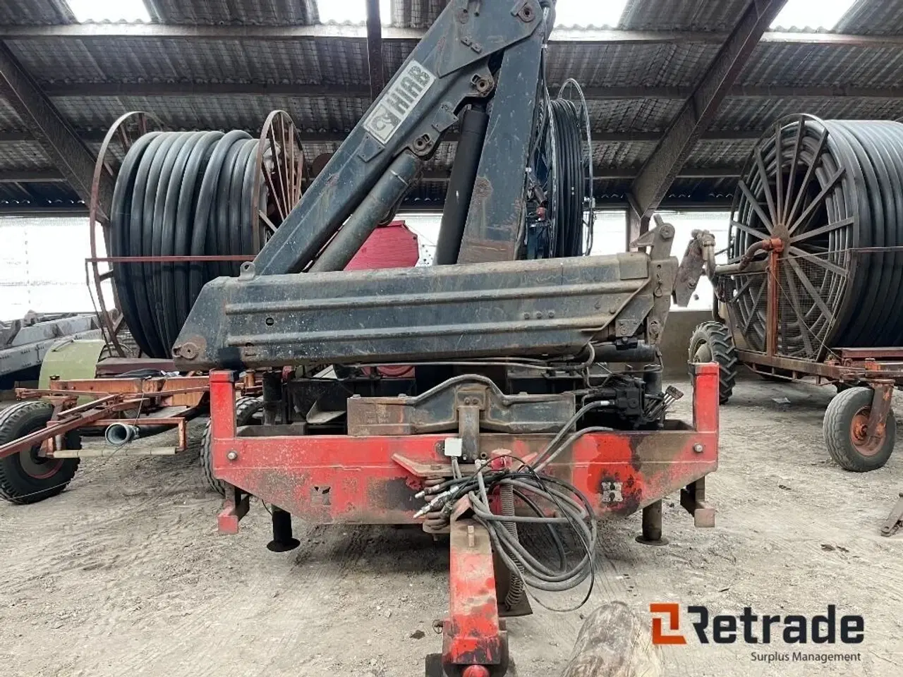Billede 2 - Herbst 3 akslet blokvogn med Hiab 100 kran.