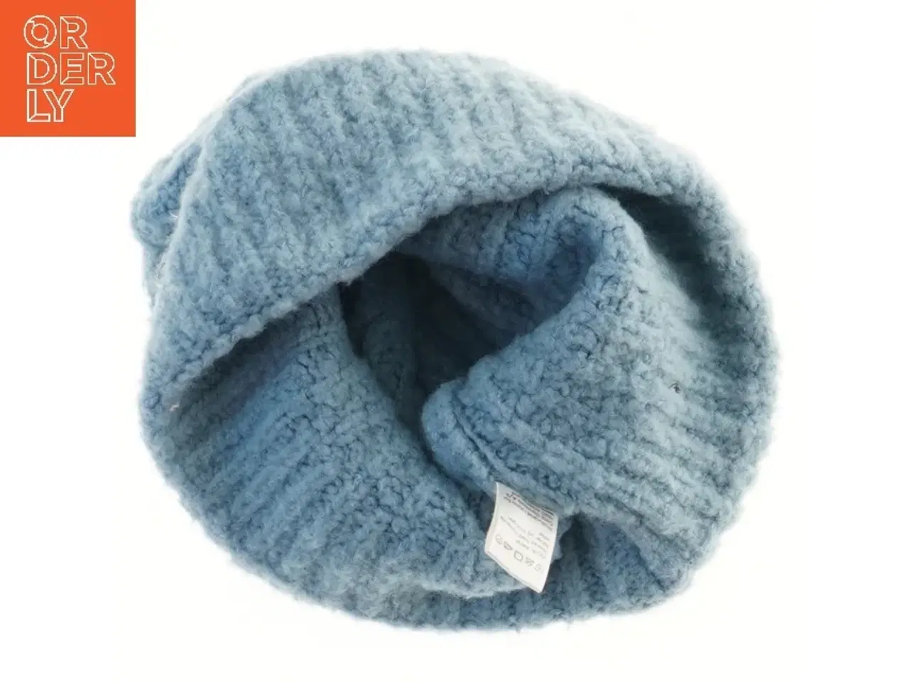 Billede 2 - Blå strikket hue fra Coop (str. Ø 23 cm)