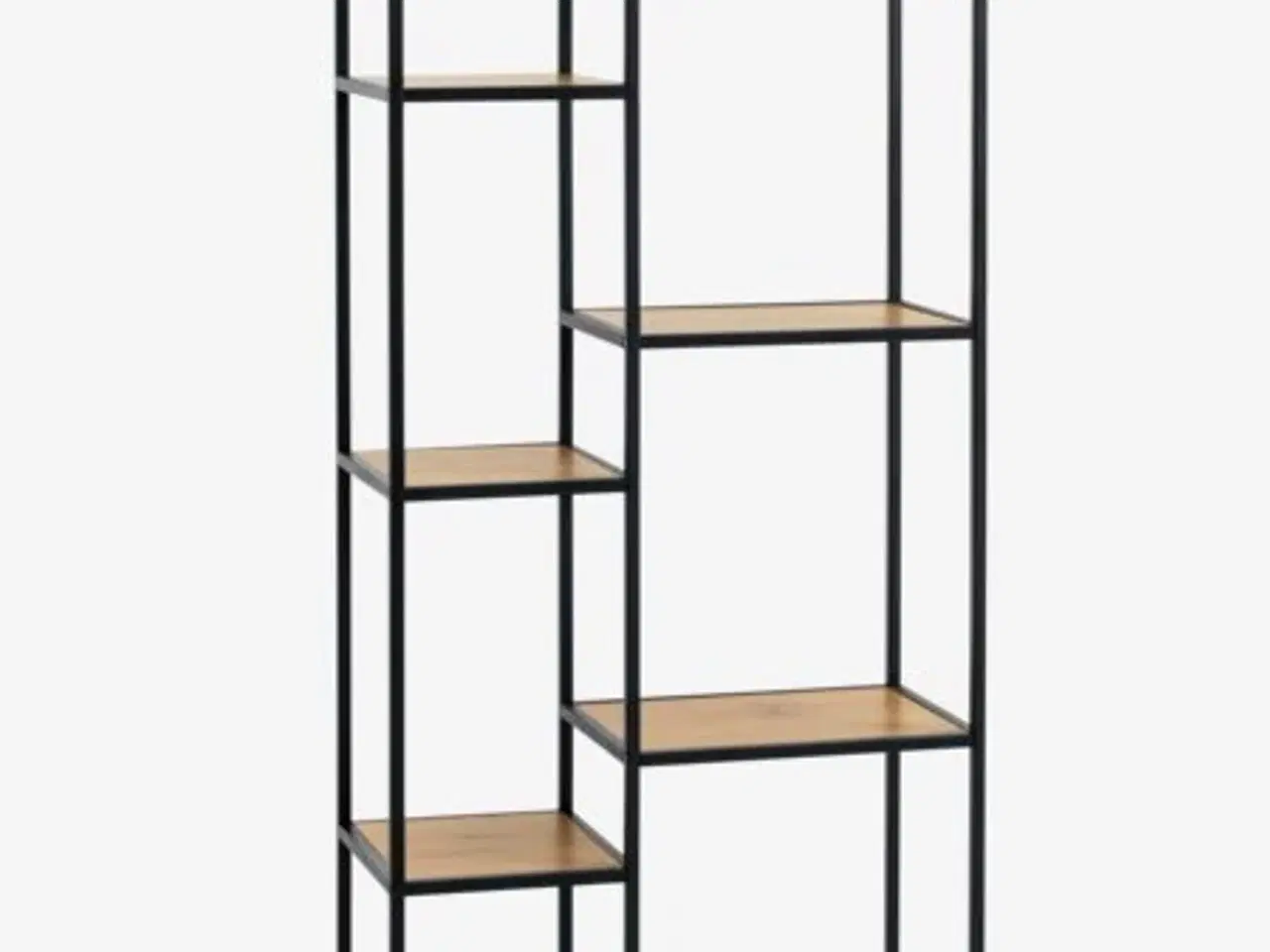 Billede 1 - Reol TRAPPEDAL 7 hylder varm eg/sort