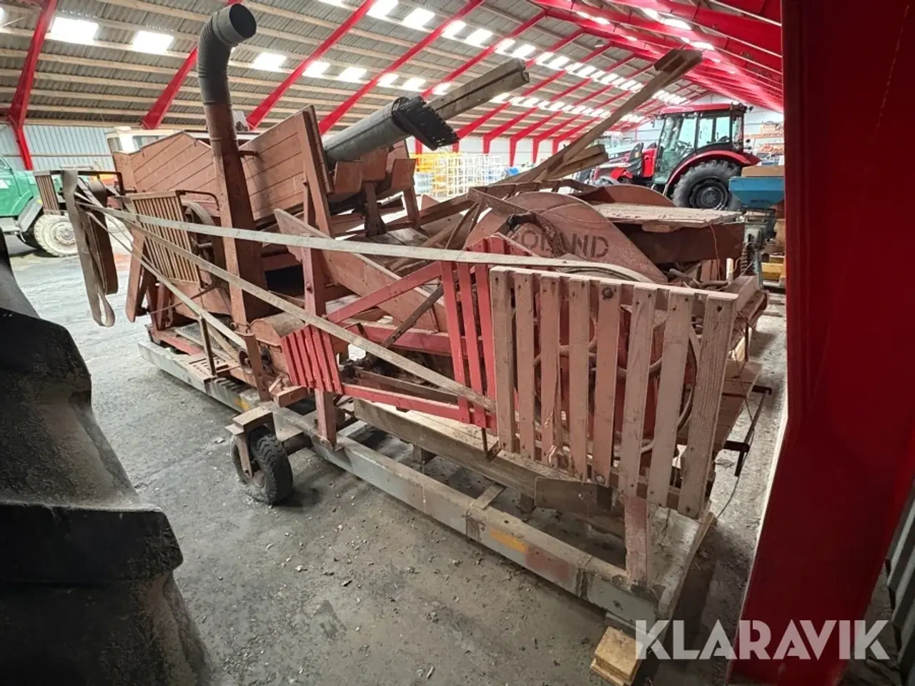 Billede 2 - Tærskeværk/kornrenser Roland - antik