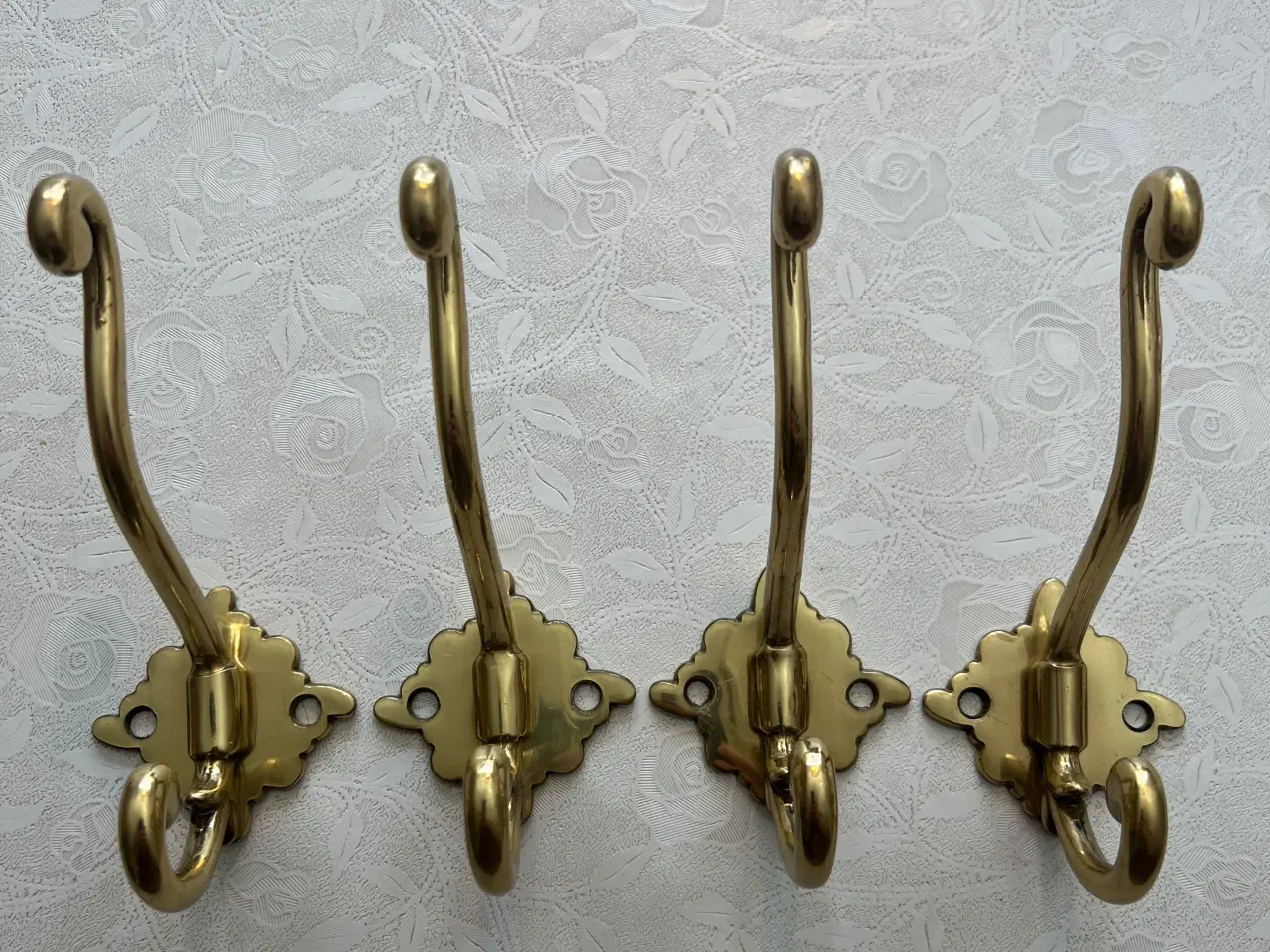 Billede 2 - Smukke retro messing knager 