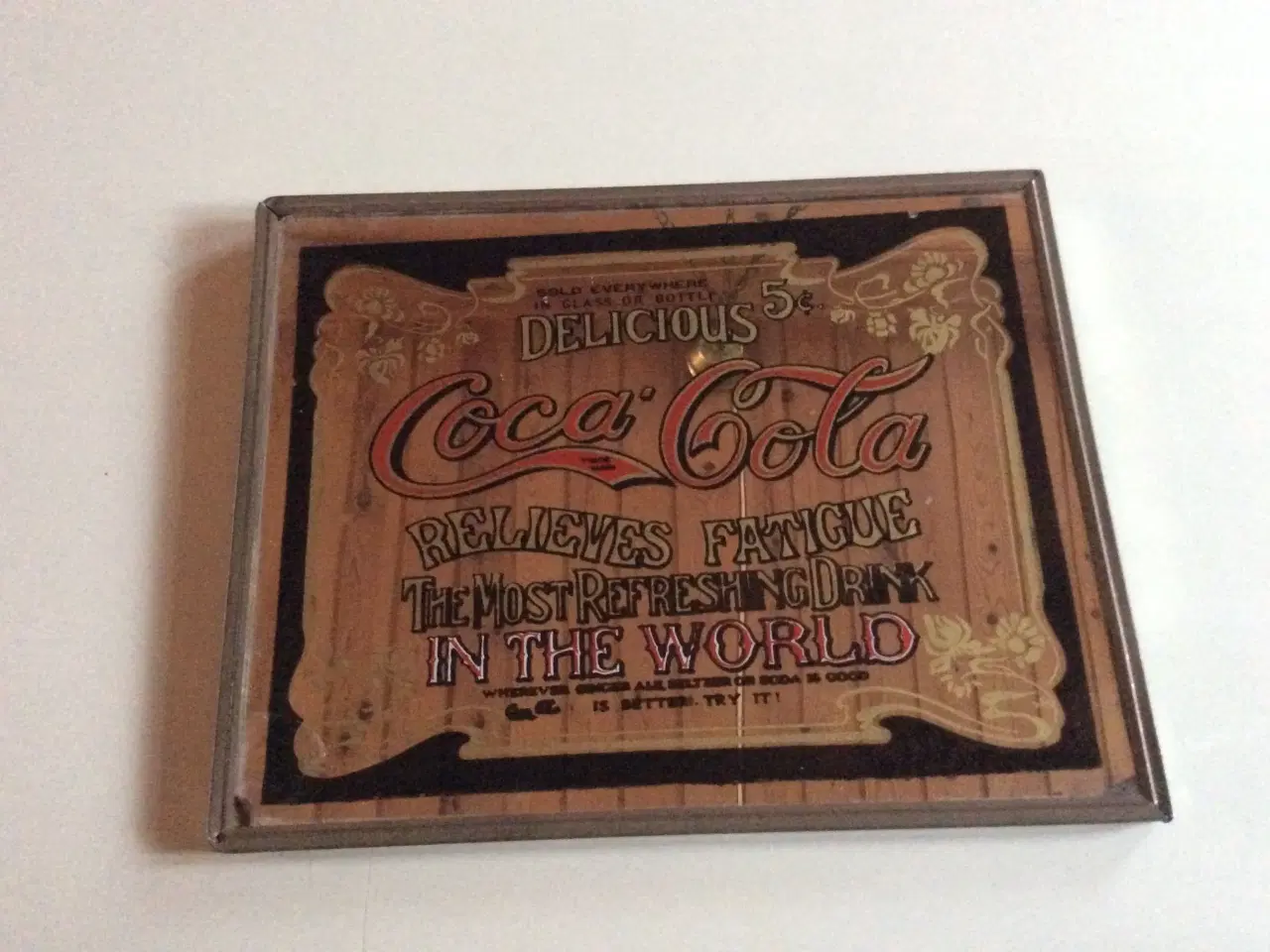 Billede 1 - gammelt COCA COLA skilt
