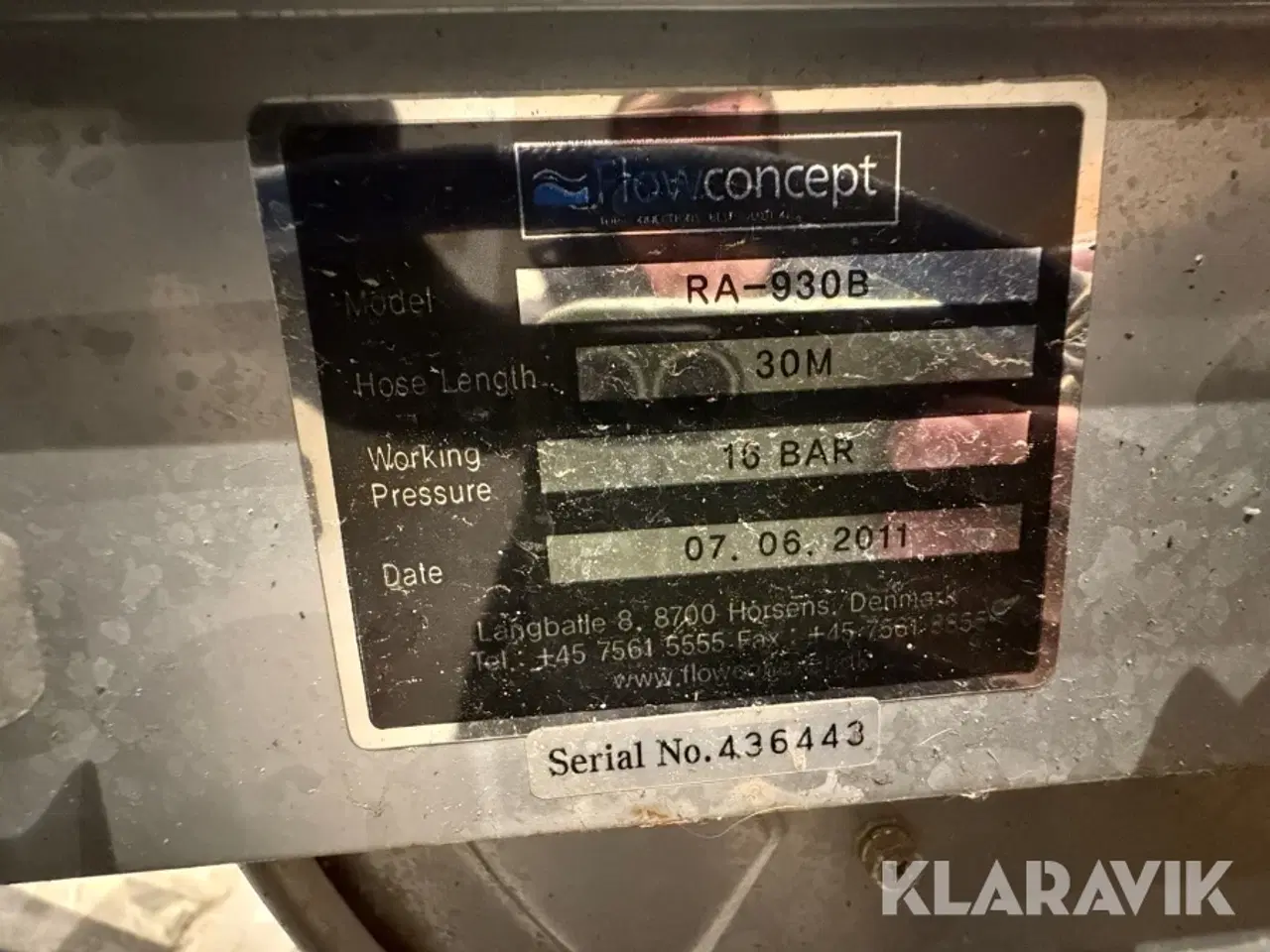 Billede 10 - Slangetromle – Flowconcept RA-930B Flowconcept RA-930B