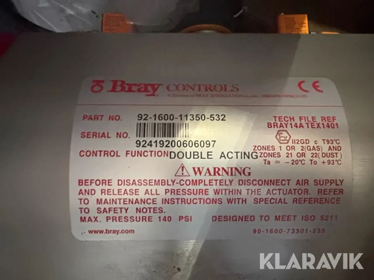 Billede 7 - Butterfly ventiler Bray controls Dn250 - 12 bar - inklusiv bolte