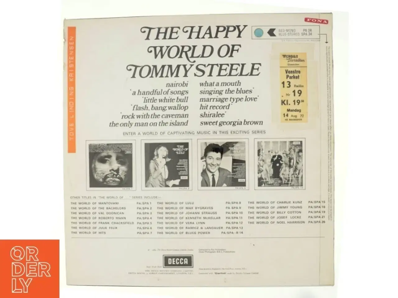 Billede 3 - The happy world of Tommy Steele