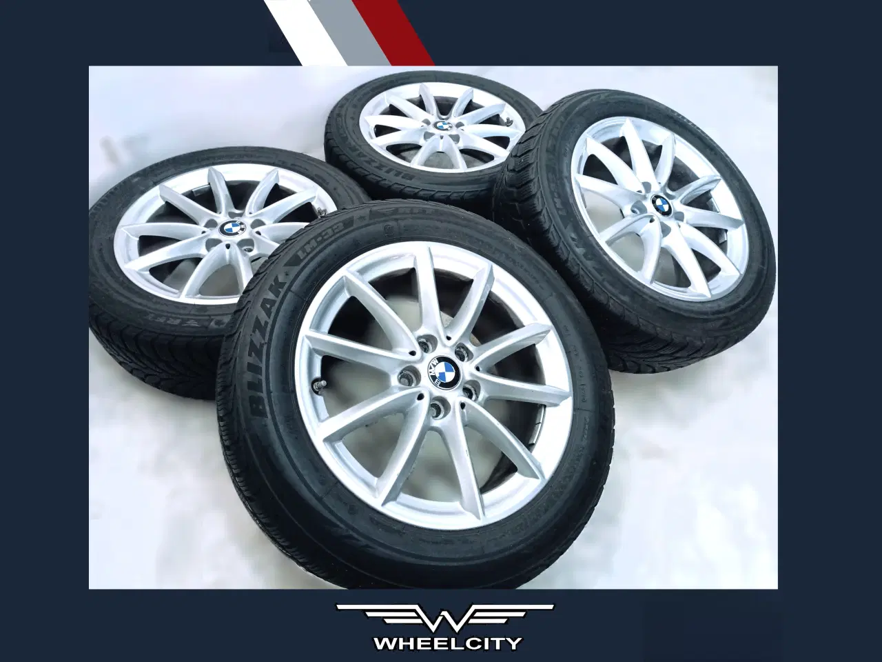 Billede 1 - 5x112 17" ET52 nav 66,6ø BMW vintersæt inkl.TPMS