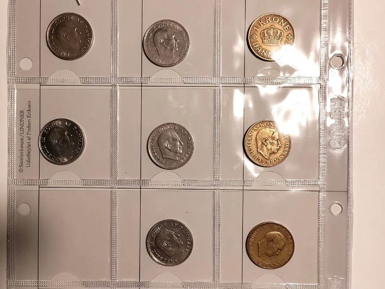 Billede 5 - Danmark 13 stk. forskellige 1 kroner