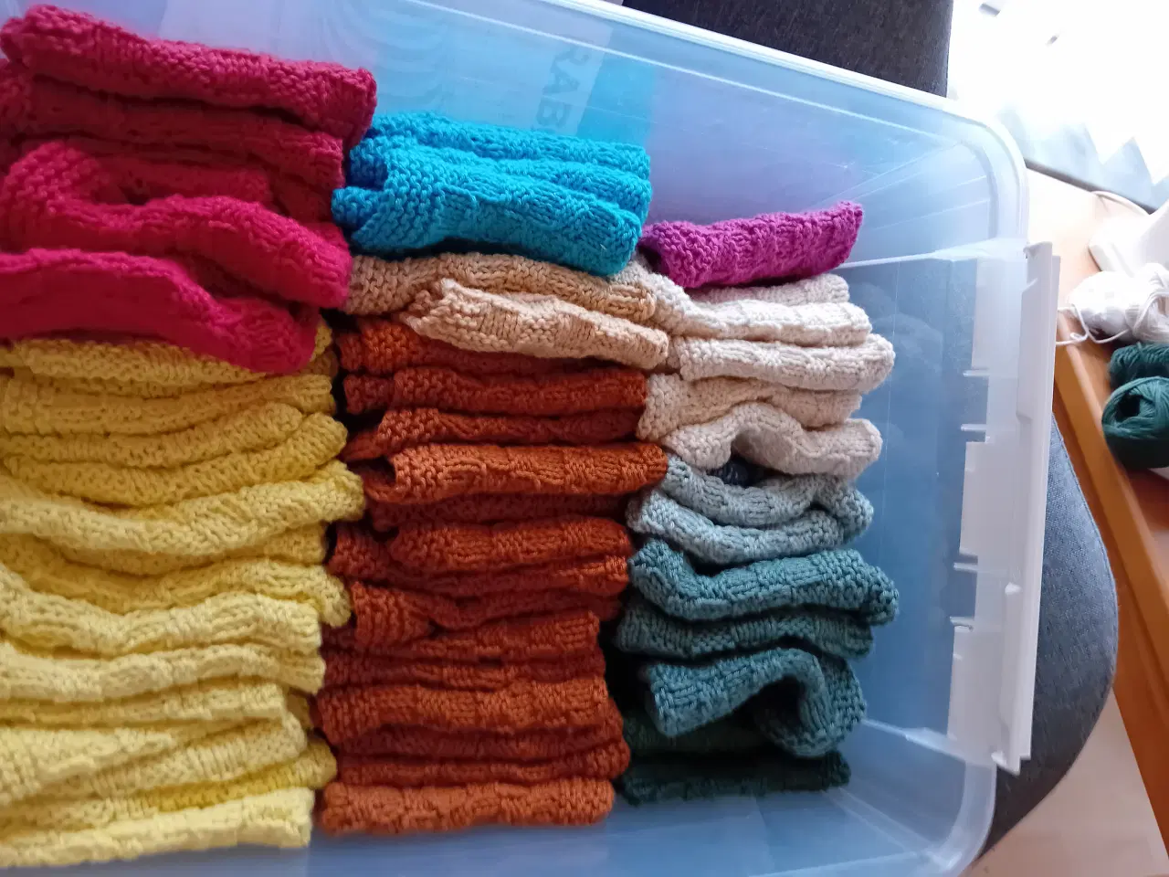 Billede 4 - Bæredygtige  hjemmestrikkede klude 