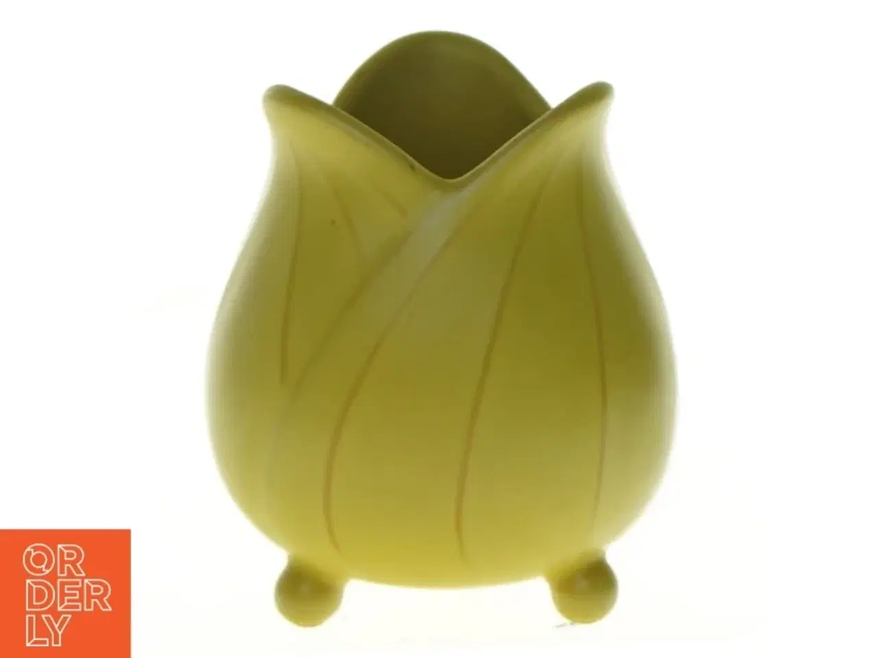 Billede 1 - Ældre Gul Hedegaard Keramik vase (str. 9 x 7 cm)