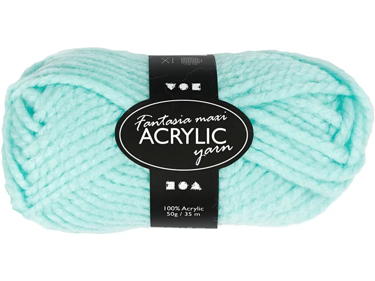 Billede 1 - Fantasia Polyacrylgarn, L: 35 M, Maxi, mint grøn, 50g/ 1 ngl.