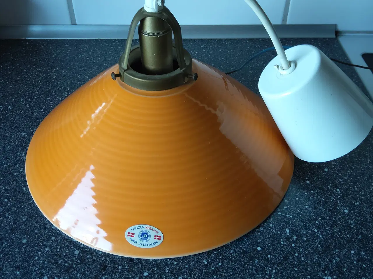 Billede 11 - Orange loftlampe pendel I keramik
