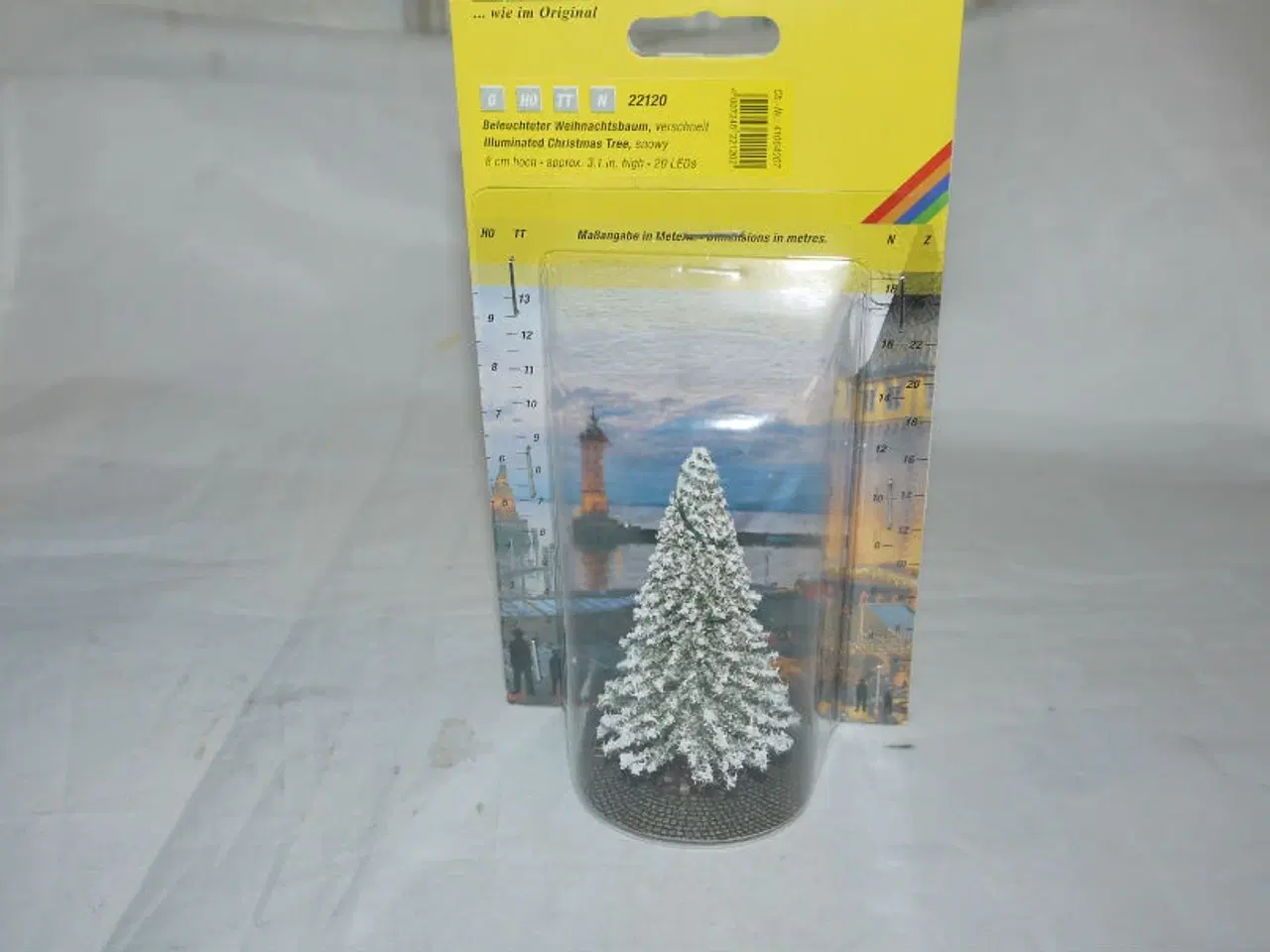 Billede 1 - NOCH 22120  juletræ med lys og sne. 8 cm høj 20 x 