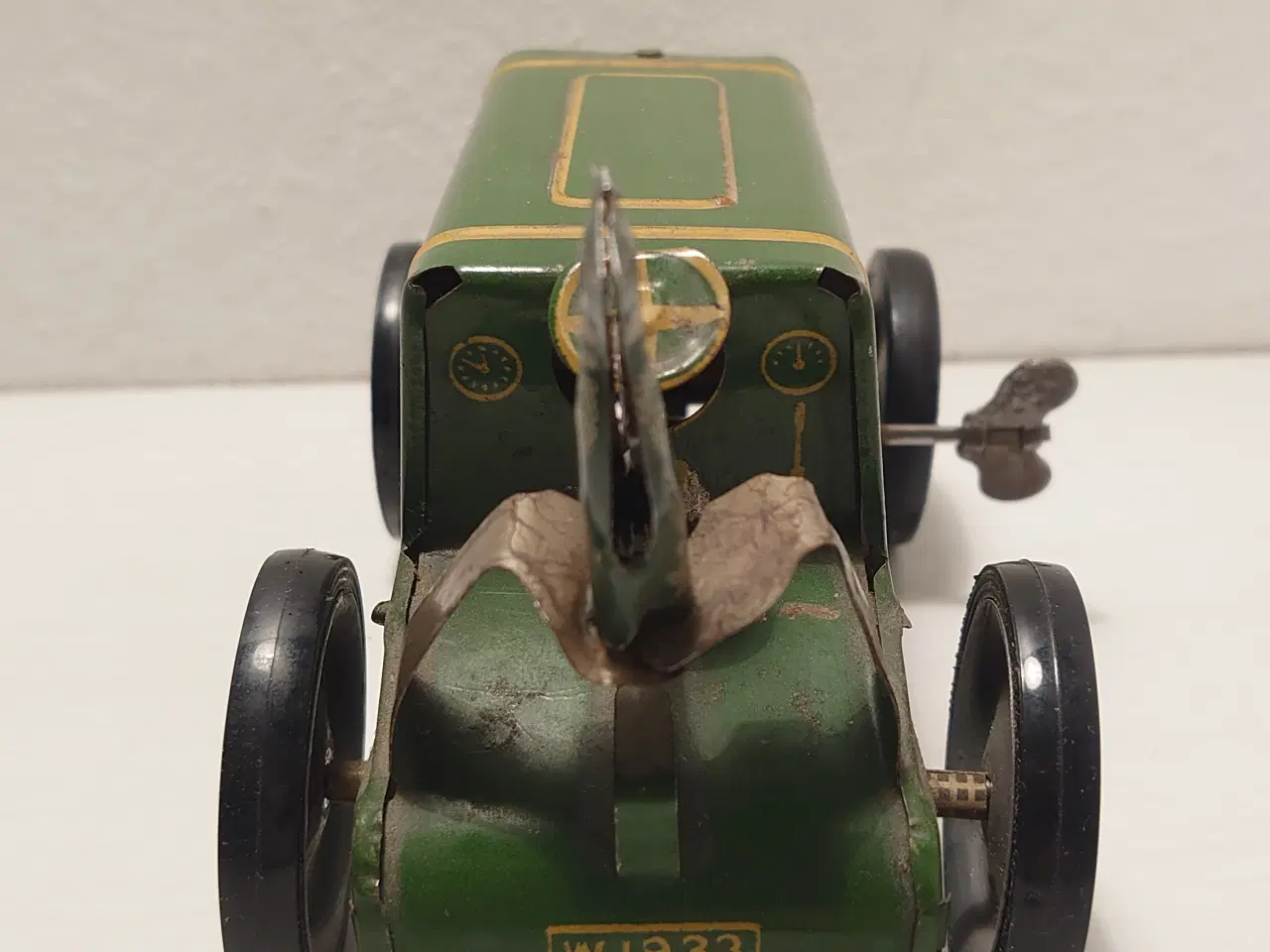 Billede 4 - Gammel engelsk bliktraktor med optræk. Ca 1920-30