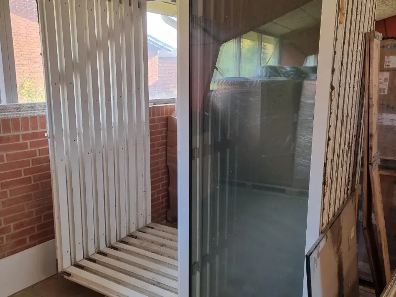 Billede 1 - Terrasse vinduer i hvid ramme 