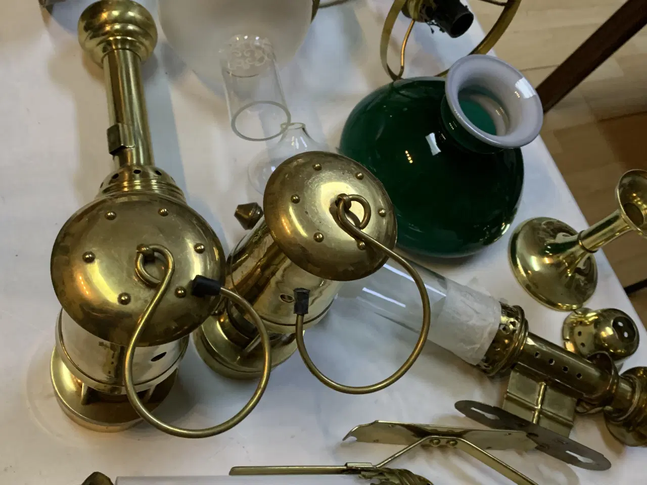 Billede 2 - Diverse messing lamper